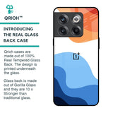 Wavy Color Pattern Glass Case for OnePlus 10T 5G