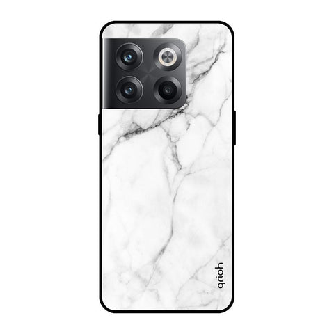 Modern White Marble OnePlus 10T 5G Glass Cases & Covers Online