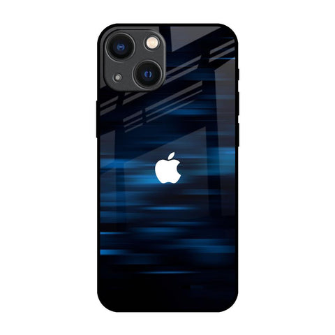 Blue Rough Abstract iPhone 14 Plus Glass Back Cover Online