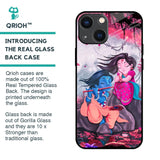 Radha Krishna Art Glass Case for iPhone 14 Plus