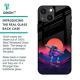 Retro Astronaut Glass Case for iPhone 14 Plus
