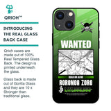 Zoro Wanted Glass Case for iPhone 14 Plus