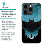 Cyan Bat Glass Case for iPhone 14 Pro