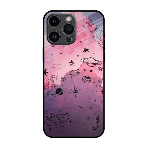 Space Doodles iPhone 14 Pro Max Glass Back Cover Online