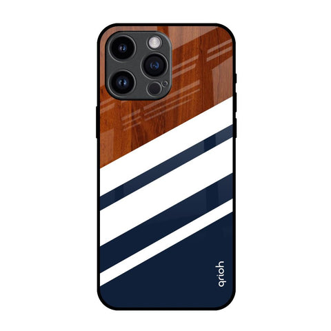 Bold Stripes iPhone 14 Pro Max Glass Back Cover Online