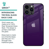 Dark Purple Glass Case for iPhone 14 Pro Max