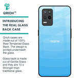 Wavy Blue Pattern Glass Case for Realme 9 5G