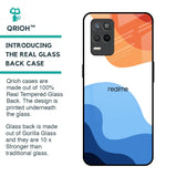 Wavy Color Pattern Glass Case for Realme 9 5G