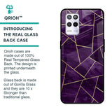 Geometric Purple Glass Case For Realme 9 5G