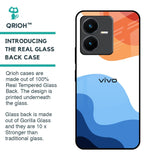 Wavy Color Pattern Glass Case for Vivo Y22