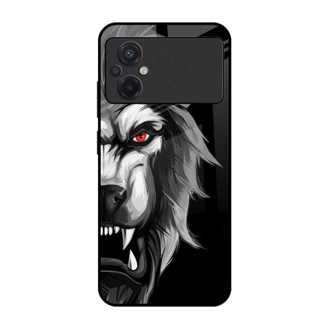 Wild Lion Poco M5 Glass Back Cover Online