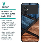 Wooden Tiles Glass Case for Poco M5