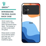 Wavy Color Pattern Glass Case for Poco M5