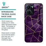 Geometric Purple Glass Case For Vivo Y16