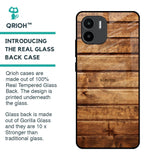 Wooden Planks Glass Case for Redmi A1