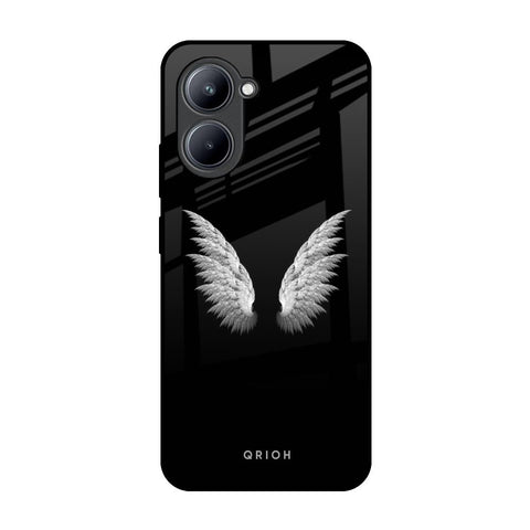 White Angel Wings Realme C33 Glass Back Cover Online