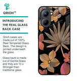 Lines Pattern Flowers Glass Case for Realme C33