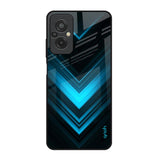 Vertical Blue Arrow Redmi 11 Prime Glass Back Cover Online