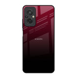 Wine Red Redmi 11 Prime Glass Back Cover Online