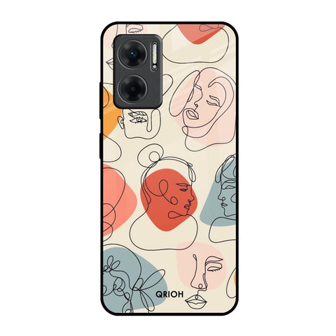 Abstract Faces Redmi 11 Prime 5G Glass Back Cover Online