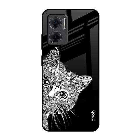 Kitten Mandala Redmi 11 Prime 5G Glass Back Cover Online