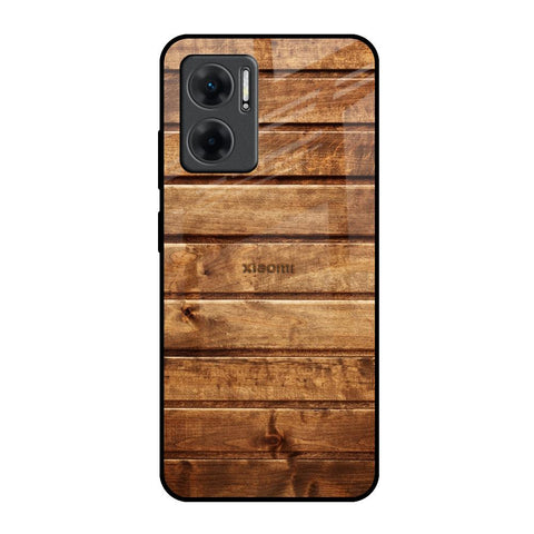 Wooden Planks Redmi 11 Prime 5G Glass Back Cover Online