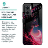 Moon Wolf Glass Case for Redmi 11 Prime 5G