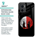 Anime Red Moon Glass Case for Redmi 11 Prime 5G