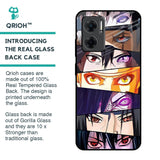 Anime Eyes Glass Case for Redmi 11 Prime 5G