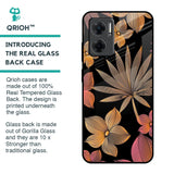 Lines Pattern Flowers Glass Case for Redmi 11 Prime 5G