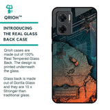 Geographical Map Glass Case for Redmi 11 Prime 5G