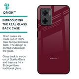 Classic Burgundy Glass Case for Redmi 11 Prime 5G