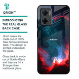 Brush Art Glass Case For Redmi 11 Prime 5G