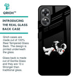 Space Traveller Glass Case for OPPO A17