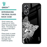 Kitten Mandala Glass Case for OPPO A17