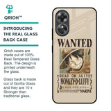 Luffy Wanted Glass Case for OPPO A17
