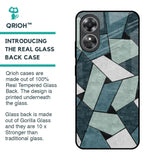 Abstact Tiles Glass Case for OPPO A17