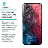 Blue & Red Smoke Glass Case for OPPO A17