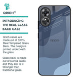 Navy Blue Ombre Glass Case for OPPO A17