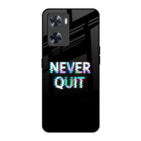 Never Quit OnePlus Nord N20 SE Glass Back Cover Online