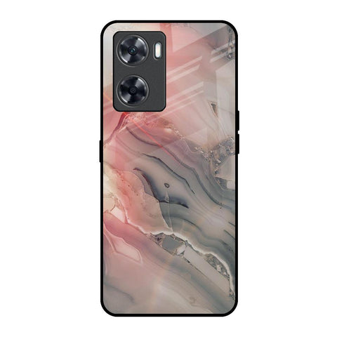 Pink And Grey Marble OnePlus Nord N20 SE Glass Back Cover Online