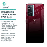 Wine Red Glass Case For OnePlus Nord N20 SE