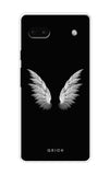 White Angel Wings Google Pixel 6a Back Cover