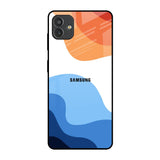 Wavy Color Pattern Samsung Galaxy M13 5G Glass Back Cover Online