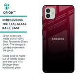 Wine Red Glass Case For Samsung Galaxy M13 5G