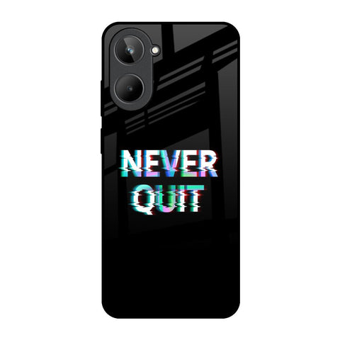Never Quit Realme 10 Glass Back Cover Online