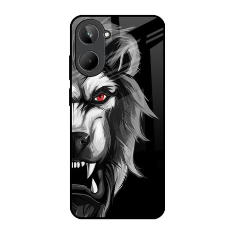 Wild Lion Realme 10 Glass Back Cover Online