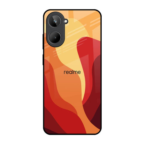 Magma Color Pattern Realme 10 Glass Back Cover Online
