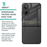 Grey Metallic Glass Case For Realme 10