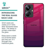 Wavy Pink Pattern Glass Case for Realme 10 Pro Plus 5G